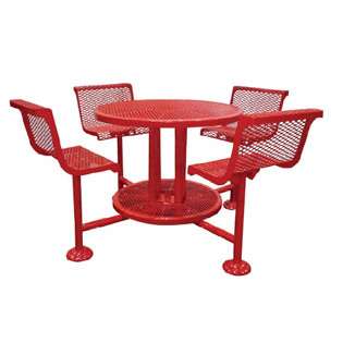 Ultra Play Systems Ultra Bar Height Round Table With Seats 46 Inch 