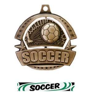  Hasty Awards Spinner Custom Soccer Medals M 720S BRONZE 