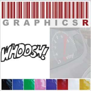 Sticker Decal Graphic   Sound Effect Funny Comic Strip Style WHOOSH 