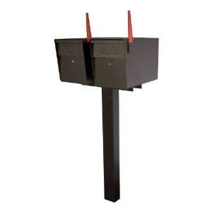 Bronzed Copper Ultimate High Security Locking Double Mailbox Package