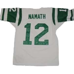   Namath Signed Jersey   1969 25 ature MN White Road