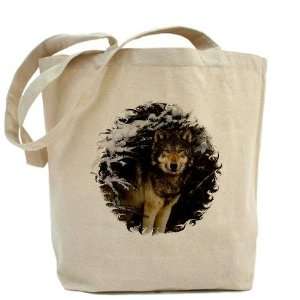    Wolf In Snow Wildlife mousepads Tote Bag by CafePress: Beauty