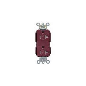  LEVITON TDR20 Recep,Duplex,Decora,5 20R,Tamper Res,BR 