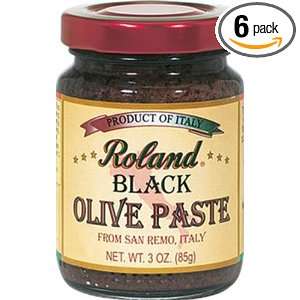 Roland Olive Paste, Black   Sanremo, 3 Ounce (Pack of 6):  