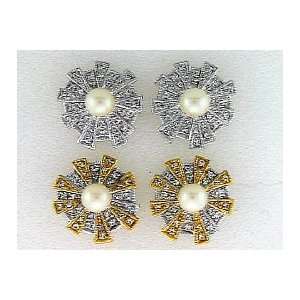  Earrings with Swarovski® Crystal and Faux Pearl: Jewelry