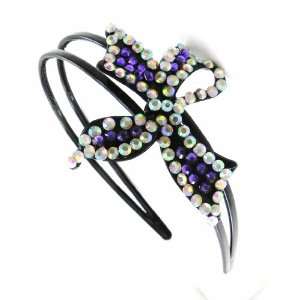  Headband Cristal purple.: Jewelry