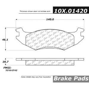  Centric Parts, 102.01420, CTek Brake Pads Automotive