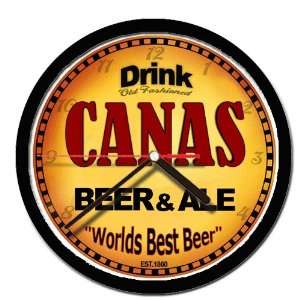  CANAS beer and ale cerveza wall clock: Everything Else