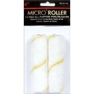  Gam Paint Brushes Micro Roller Covers Twin Pack RC01748 