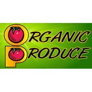   3x6 Vinyl Banner   Organic Produce Tomatos 