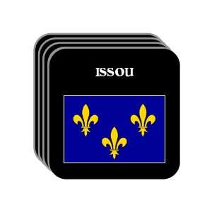  Ile de France   ISSOU Set of 4 Mini Mousepad Coasters 