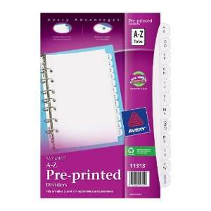  Avery Mini Preprinted Dividers with A Z Tabs, 5.5 x 8.5 