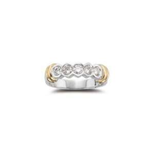Diamond Ring   0.50 Ct Diamond Ring in 18K White and Yellow Gold 3.5