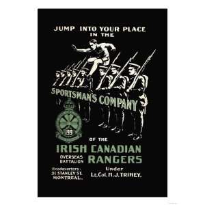  Sportsmans Company, Irish Canadian Rangers Giclee Poster 