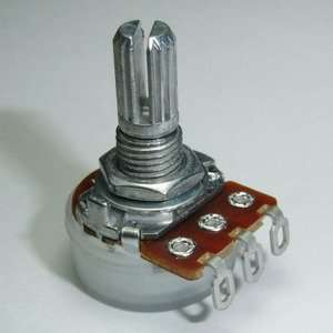 100K OHM Linear Taper Potentiometer with Solder Lugs:  