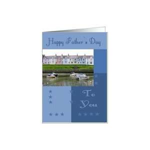  Fathers Day   Boats In Harbour Card Health & Personal 