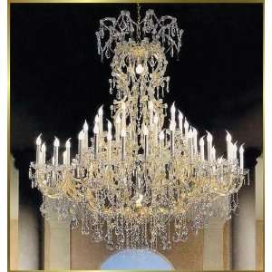 Maria Theresa Chandelier, BB 905 60, 62 lights, 24Kt Gold, 70 wide X 