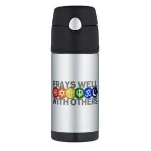  Thermos Travel Water Bottle Prays Well With Others Hindu 