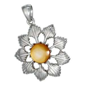  Nebula Tech Metal Blooming Flower Pendant: Jewelry