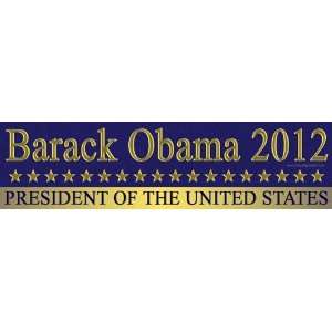   2012 President of the United States Pro Obama Mini Sticker: Automotive