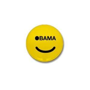  Obma Smiley Obama Mini Button by CafePress: Patio, Lawn 