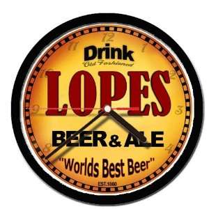  LOPES beer and ale cerveza wall clock: Everything Else