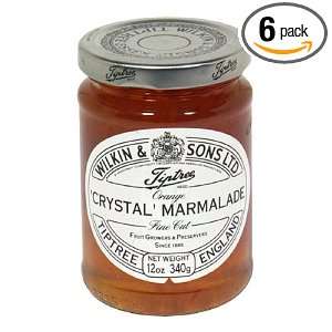 Tiptree Crystal Orange Marmalade, 12 Ounce Jars (Pack of 6):  
