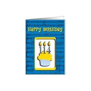  114th Birthday Cupcake, Happy Birthday Card Toys & Games