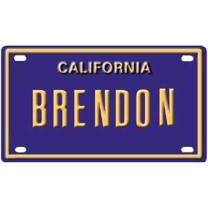  Brendon Mini Personalized California License Plate: Everything Else