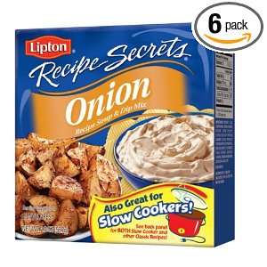 Lipton Onion Recipe Mix, 2 Ounce Boxes (Pack of 6)  