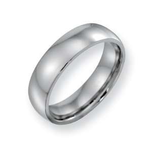   Chromium Polished 6mm Band Ring   Size 10.5   JewelryWeb Jewelry