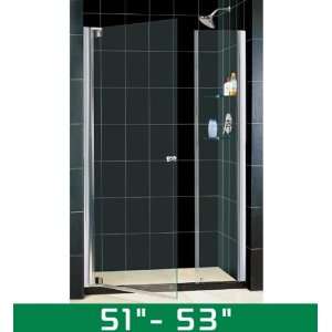  Shower Door Elegance Tempered Glass SHDR 4151728 51   53 