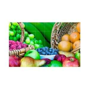  Fruits Kitchen Tile Mural Size 30 x 36