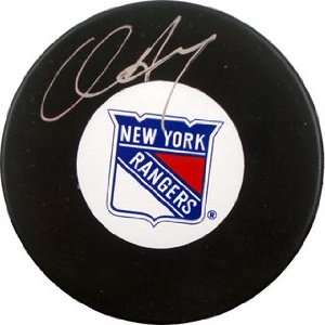  Chris Drury Autographed Hockey Puck