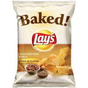 Baked Lays Southwestern Ranch Potato Crisps   8.75 oz:  