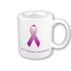  Anti Violence Awareness Ribbon Coffee Mug 