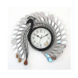  Iword European Creative Peacock Clock / Wrought Iron Wall 