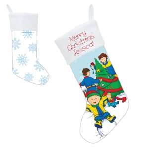  Caillou Christmas Time Stocking: Home & Kitchen