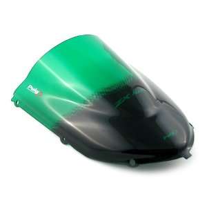  PUIG Racing Windscreen   Green 1657 V: Automotive