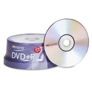 Memorex  Disc DVD+R 4.7GB 25/spindle 16X    Sold as 2 Packs of   25 