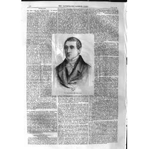  1859 ANTIQUE PORTRAIT DR. LOUIS SPOHR MAN: Home & Kitchen