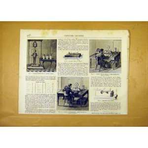  Telegraph Post Office Morse French Print 1859: Home 