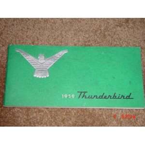 1959 Thunderbird Owners Manual
