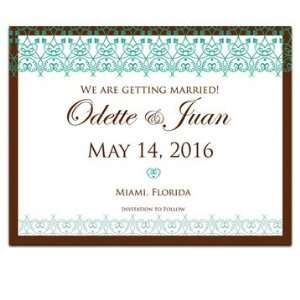  75 Save the Date Cards   Lace Meadow