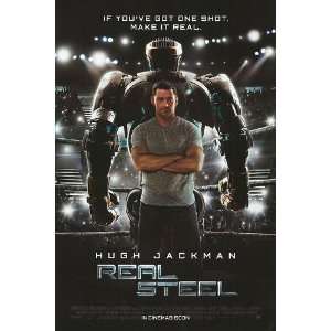  Real Steel Intl Movie Poster Double Sided Original 27x40 