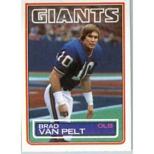  1983 Topps # 134 Brad Van Pelt New York Giants Football 
