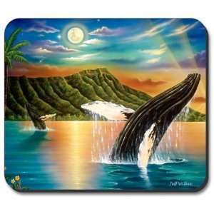  Decorative Mouse Pad Humpback Whales Sea Life: Electronics