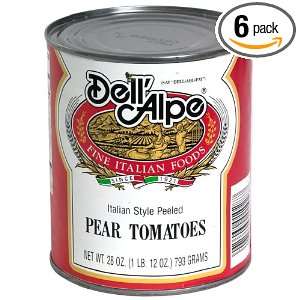 Dell Alpe Tomatoes California Pear, 28 Ounce (Pack of 6)  
