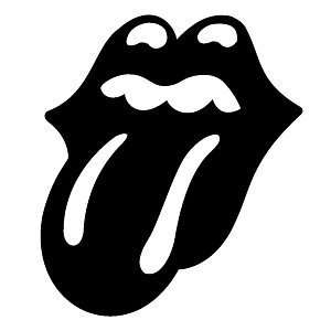  ROLLING STONES TONGUE LIPS   5 HOT PINK   Vinyl Decal 