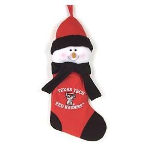  Texas Tech Red Raiders 22 Snowman Stocking: Sports 